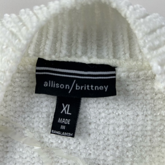 ALLISON BRITTNEY Wome’s Knit Cable Dress Size XL‎ White - Picture 14 of 15